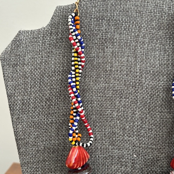 Zara multicolor chunky beaded necklace - Picture 3 of 10